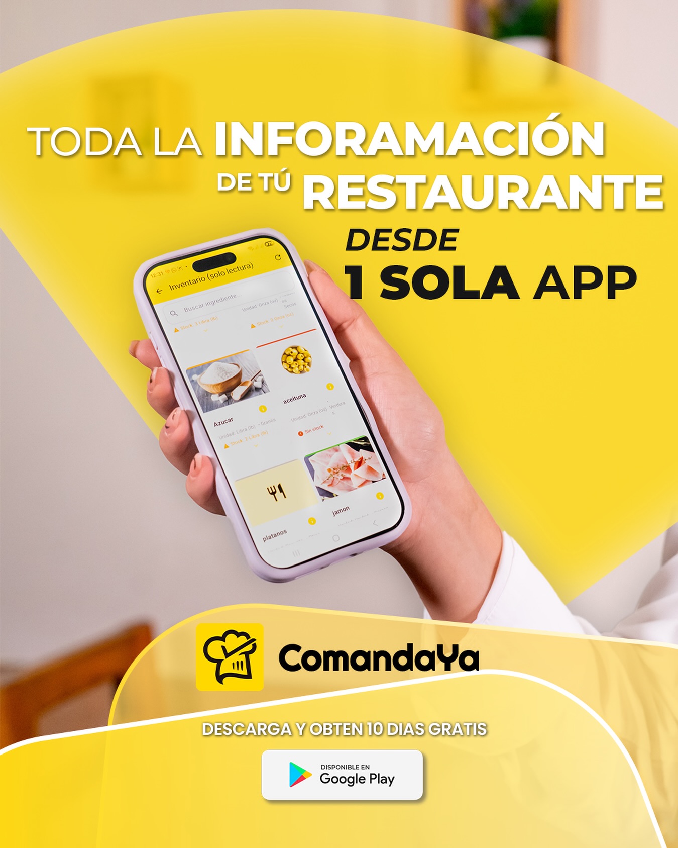 ComandaYa - Toda la información de tu restaurante desde 1 sola app